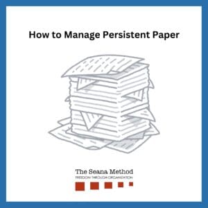 Illustration of a sloppy stack of paperwork. How to Manage Persistent Paper