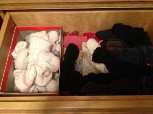 Organizing Socks and Underwear. This challenge may seem silly, but we seldom sort out our socks & undergarments. Today's quick project might free some valuable space.