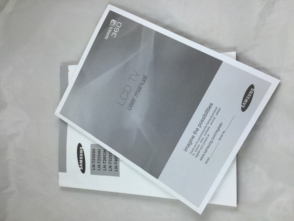 Warranties and manuals