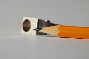 How to Get More Done by Sharpening Your Future Awareness. Pencil and pencil sharpener.
